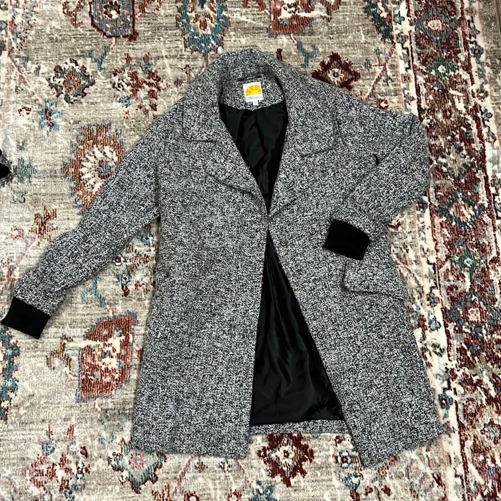Chic oversized pea coat